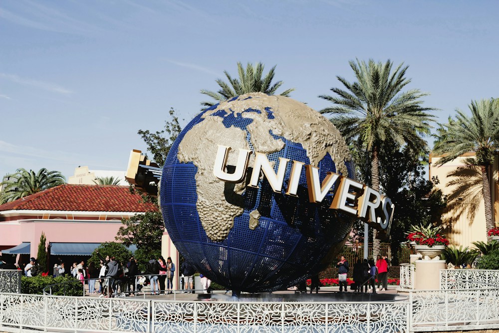 The Universal Studios globe in Orlando